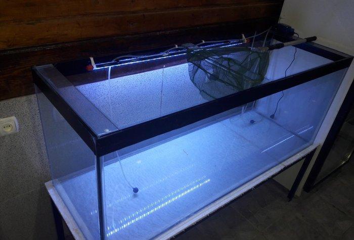 Təcili 500 litirlik akvarium 50*60*150dm 8mm qalın şüşə tam balıq saxl