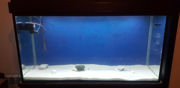 Rusiya istehsalı Akvarium üçün xırda fraksiyalı ağ qum (qrunt). 600 de