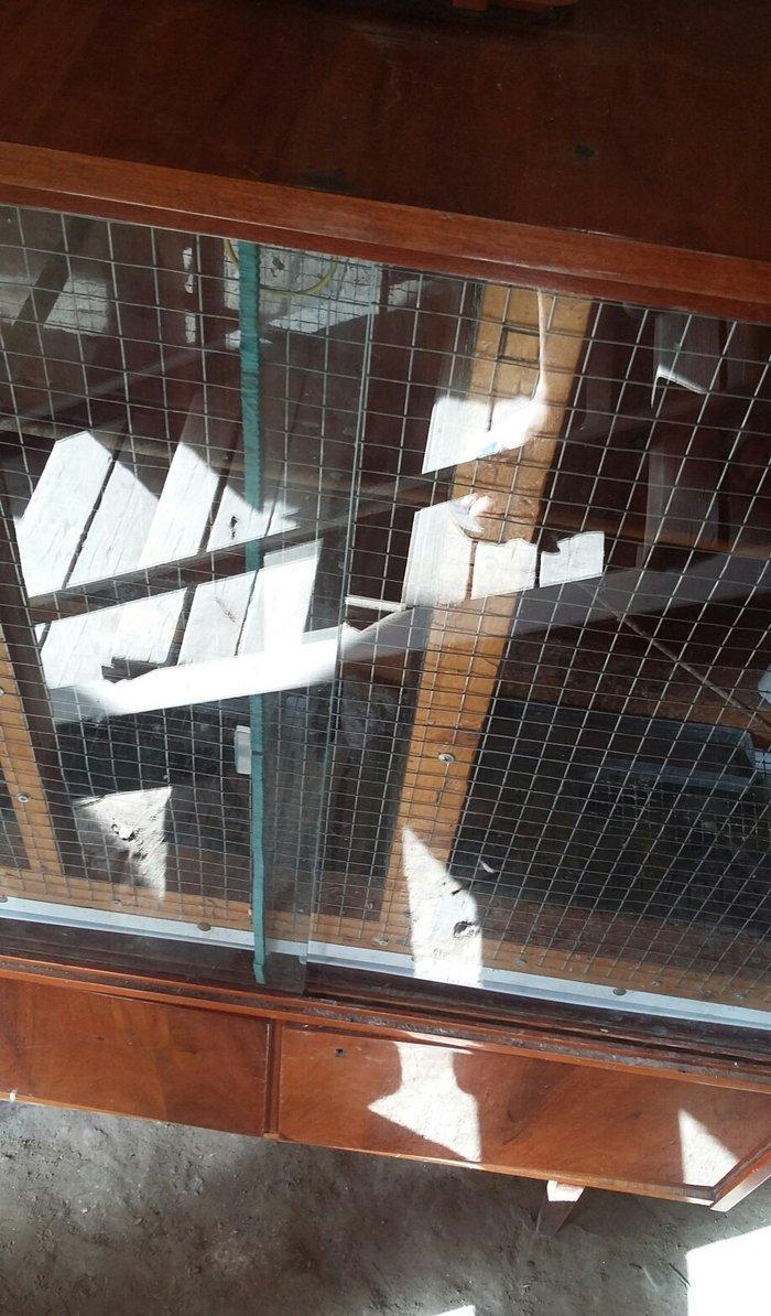 papuqaylar üçün iri qəfəsdi iki yuvası, işıqı, yay qapısı, qış qapısı