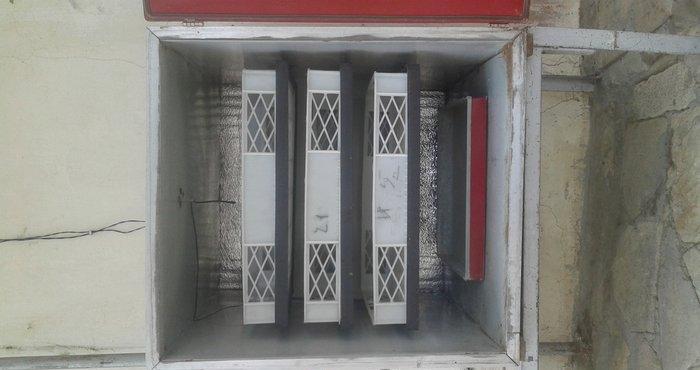 450 yumurtaliq demr korpusdan yigilma avtomatik inkubator. 2 defe
