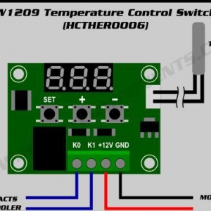 İnkubatora Nəzarət Temperatur Tənzimləyicisi 12V