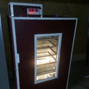 inkubator.  750 yumurta tutumu var. istenilen nov yumurtadan cuce cixa