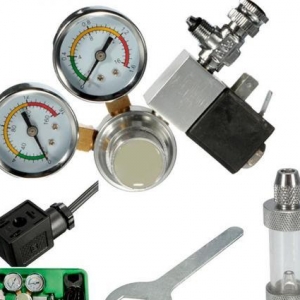 Manyetik solenoid valfli kabarcık sayıcı ile 1x